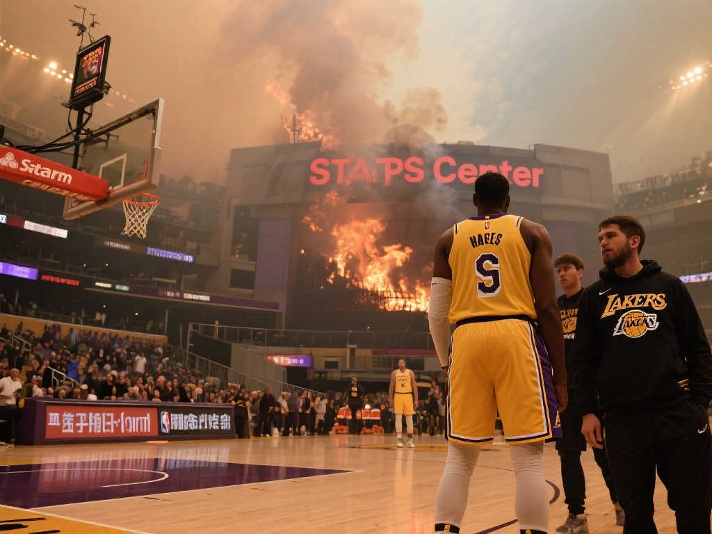 洛杉矶火灾殃及体育:湖人赛事延期,雷迪克住宅遭焚 洛杉矶火灾殃及体育:湖人赛事延期,雷迪克住宅遭焚